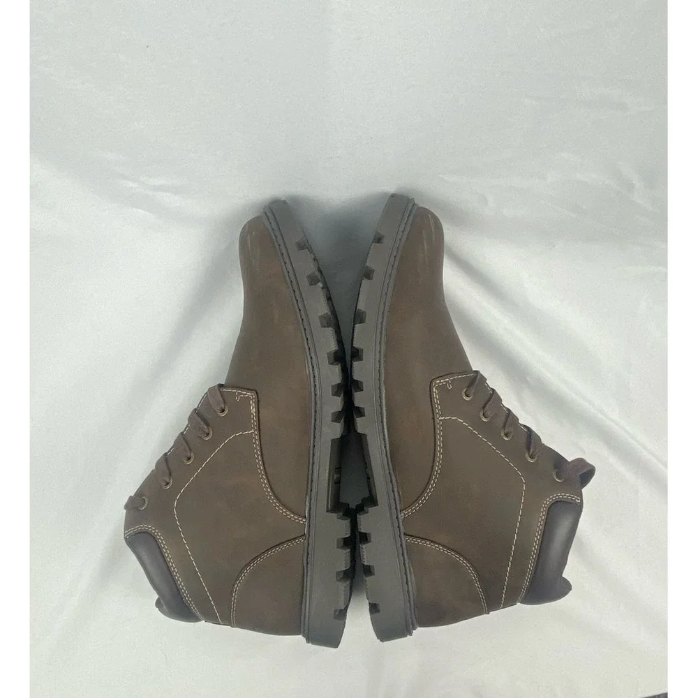 Rockport Ridgeview Boot CJ1571 Mens 11.5 Brown Nubuck Lace Up Casual Dress Boots